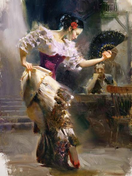 Pino Handsigned and Numbered Limited Edition Giclee on Paper: "The Dancer - Paper "