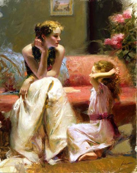 Pino Handsigned and Numbered Limited Edition Giclee on Paper: "Thinking of You - Paper"