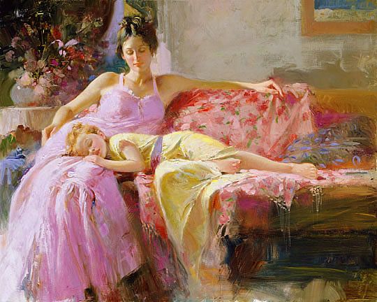 Pino Handsigned & Numbered Giclee on Canvas:"A Place In My Heart "