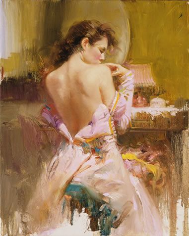 Pino Handsigned & Numbered Giclee on Canvas:"Ball Gown"