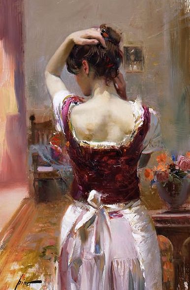 Pino Handsigned & Numbered Limited Edition Canvas Giclee:"Isabella "