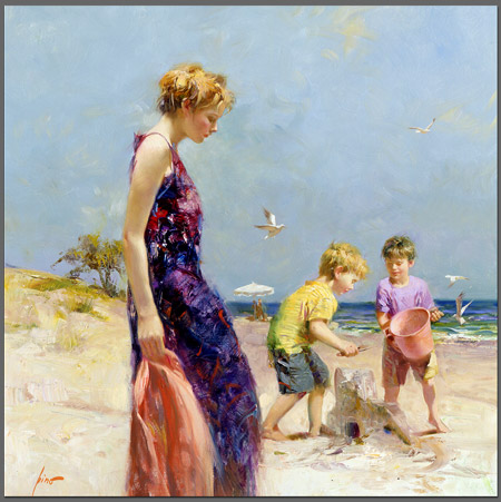 Pino Handsigned & Numbered Limited Edition Canvas:"Good Ole Days "