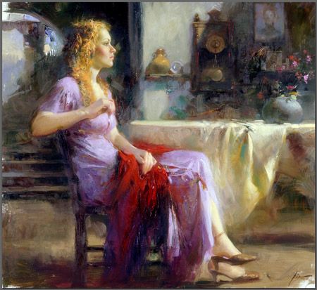 Pino Handsigned & Numbered Limited Edition Canvas:"Longing For"