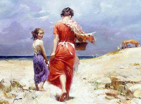 Pino Handsigned & Numbered Limited Edition Giclee on Canvas: "Summer Retreat"