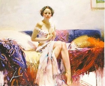 Pino Signed Embellsihed Giclee Canvas: "Sweet Sensation" Pino Signed Embellsihed Giclee Canvas: "Sweet Sensation"