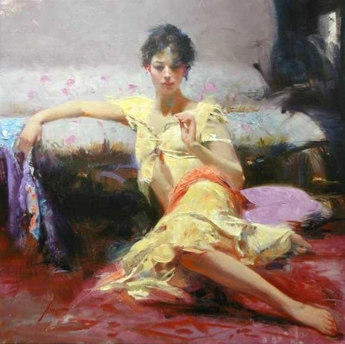 Pino Signed Giclee: "Parisian Girl"