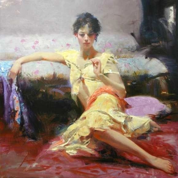 Pino Signed Giclee: "Parisian Girl"