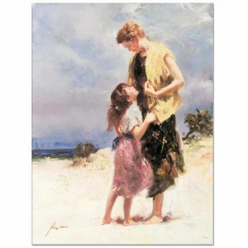 Pino Signed Limited Edition 40x30 Canvas Giclee: "Tenderness" Pino Signed Limited Edition 40x30 Canvas Giclee: "Tenderness"