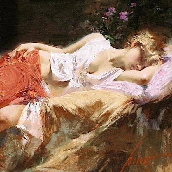 Pino Signed Limited Edition Canvas Giclee: "Daydream"