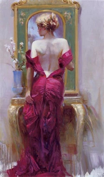 Pino Signed Limited Edition Canvas Giclee: "ELEGANT SEDUCTION"