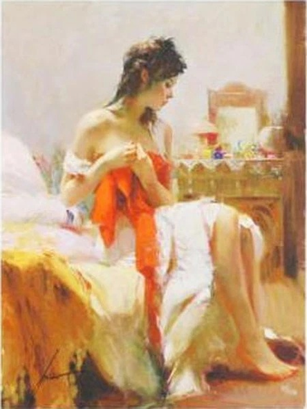 Pino Signed Limited Edition Canvas Giclee: "EXPECTATIONS"