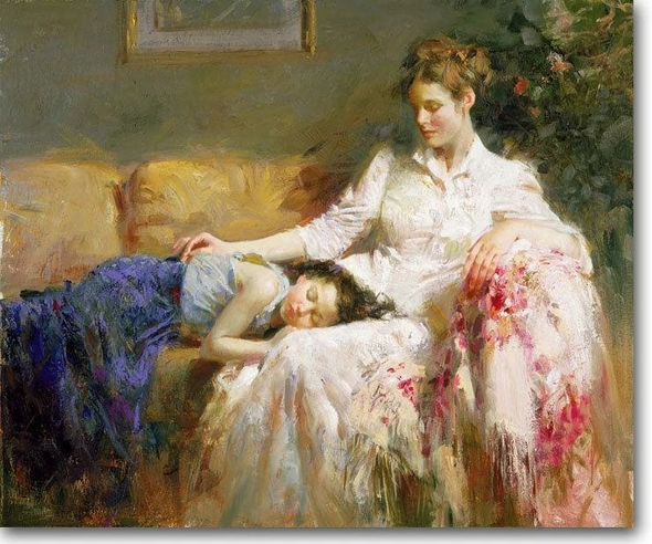 Pino Signed Limited Edition Canvas Giclee: "Innocence"