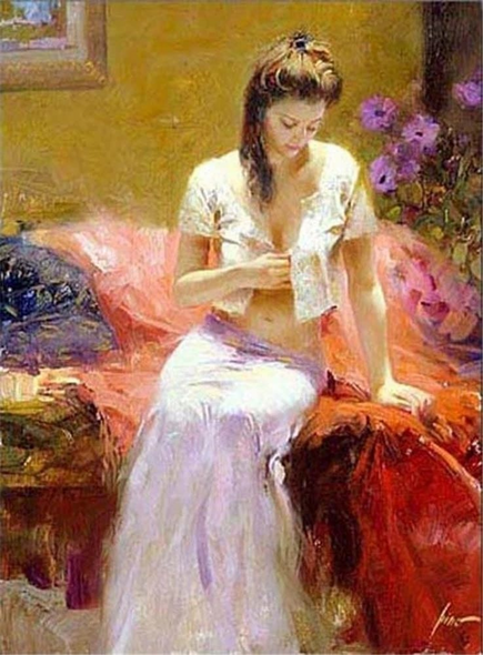Pino Signed Limited Edition Canvas Giclee: "Into the Night"