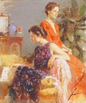 Pino Signed Limited Edition Canvas Giclee: "LAZY AFTERNOON"