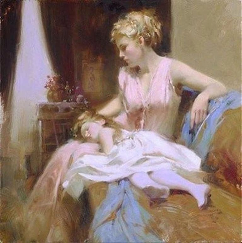 Pino Signed Limited Edition Canvas Giclee: "Long Day" Pino Signed Limited Edition Canvas Giclee: "Long Day"