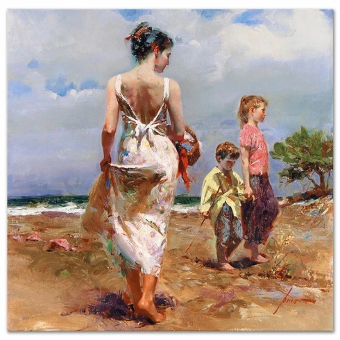 Pino Signed Limited Edition Canvas Giclee: "Mediterranean Breeze" Pino Signed Limited Edition Canvas Giclee: "Mediterranean Breeze"