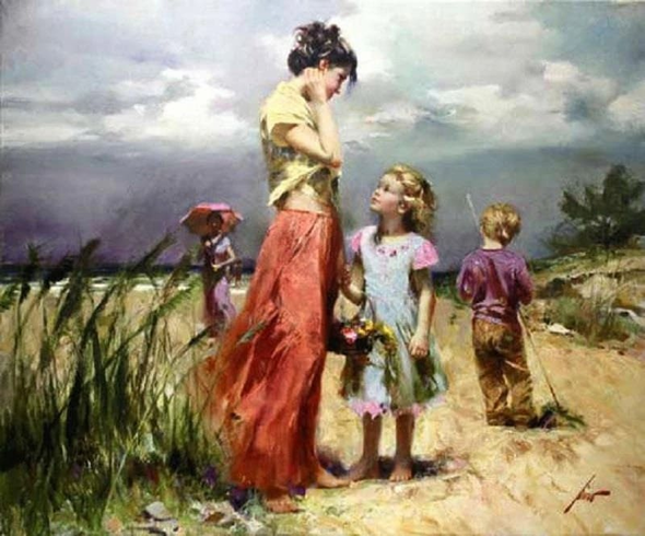 Pino Signed Limited Edition Canvas Giclee: "Remember When"