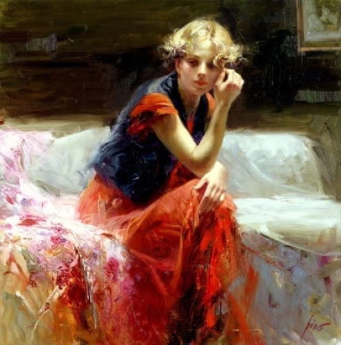 Pino Signed Limited Edition Canvas Giclee: "Silent Contemplation"