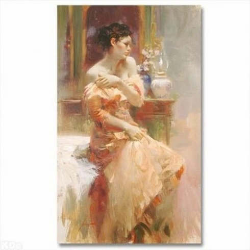 Pino Signed Limited Edition Canvas Giclee: "SILK TAFFETA" Pino Signed Limited Edition Canvas Giclee: "SILK TAFFETA"