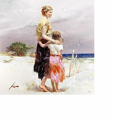 Pino Signed Limited Edition Canvas Giclee: "Summer's Breeze" Pino Signed Limited Edition Canvas Giclee: "Summer's Breeze"
