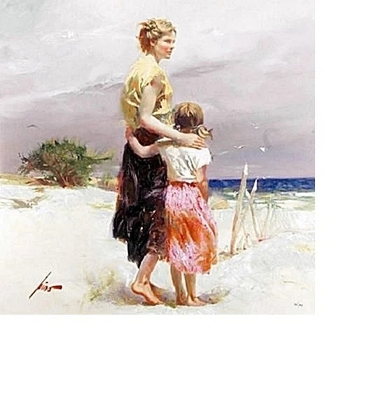 Pino Signed Limited Edition Canvas Giclee: "Summer's Breeze"