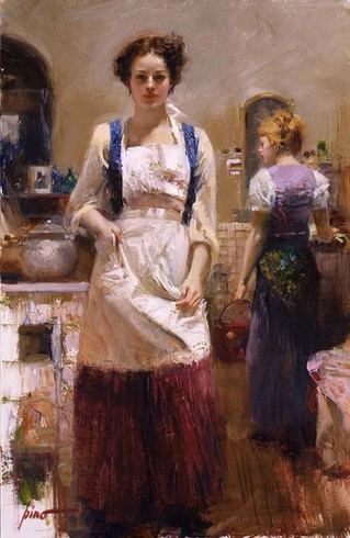 Pino Signed Limited Edition Canvas Giclee: "The Country Chef" Pino Signed Limited Edition Canvas Giclee: "The Country Chef"