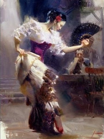 Pino Signed Limited Edition Canvas Giclee: "THE DANCER" Pino Signed Limited Edition Canvas Giclee: "THE DANCER"