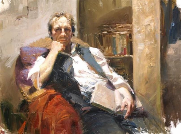 Pino Signed Limited Edition Canvas Giclee: "The Professor"