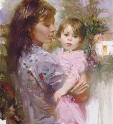 Pino Signed Limited Edition Embellished 22x20 Canvas Giclee: "LITTLE CHERUB" Pino Signed Limited Edition Embellished 22x20 Canvas Giclee: "LITTLE CHERUB"