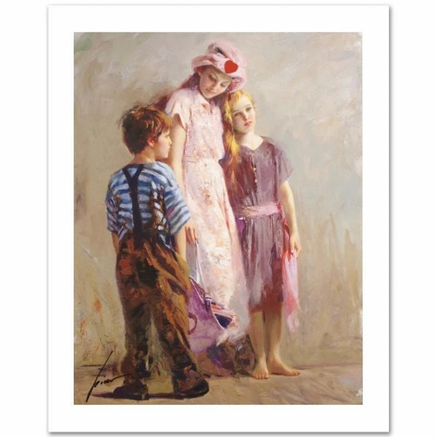 Pino Signed Limited Edition Embellished 26x20 Canvas Giclee: "The Spirit of Love" Pino Signed Limited Edition Embellished 26x20 Canvas Giclee: "The Spirit of Love"