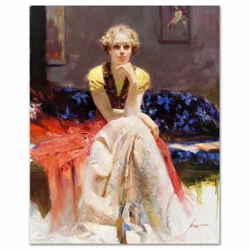 Pino Signed Limited Edition Embellished Canvas Giclee: "Enchantment" Pino Signed Limited Edition Embellished Canvas Giclee: "Enchantment"