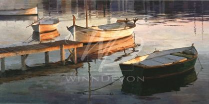 Poch Romeu Limited Edition Giclee on Canvas:"Barques al Port"