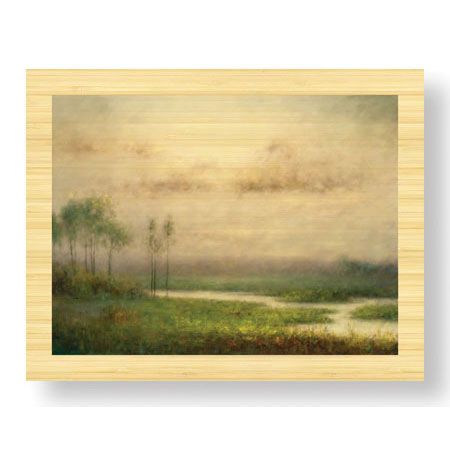 Quan Yong Xu Limited Edition Ready to Hang Giclee on Sustainable Bamboo: "Countryside I"