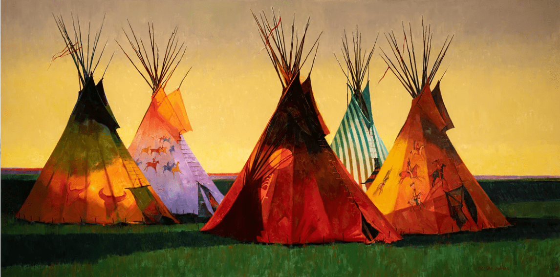 R. Tom Gilleon Artist Signed and Numbered Limited Edition Canvas Giclee:"  In The Shadow of the Sixth"