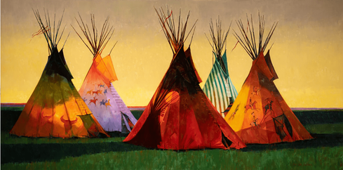 R. Tom Gilleon Artist Signed and Numbered Limited Edition Canvas Giclee:"  In The Shadow of the Sixth"