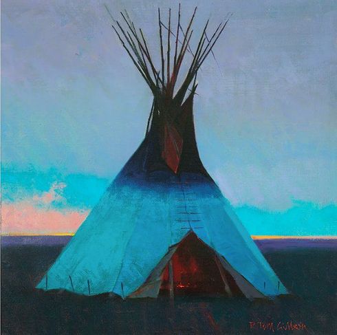 R. Tom Gilleon Limited Edition Canvas Giclee:"Prairie Light"