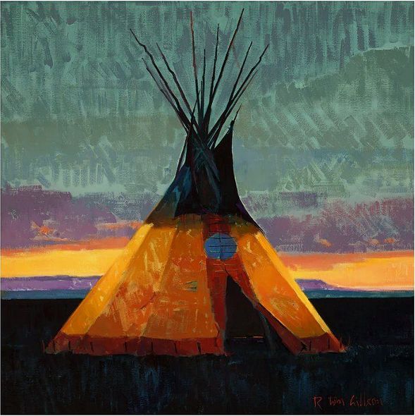 R. Tom Gilleon Limited Edition Canvas Giclee:"Medicine Butte Study"