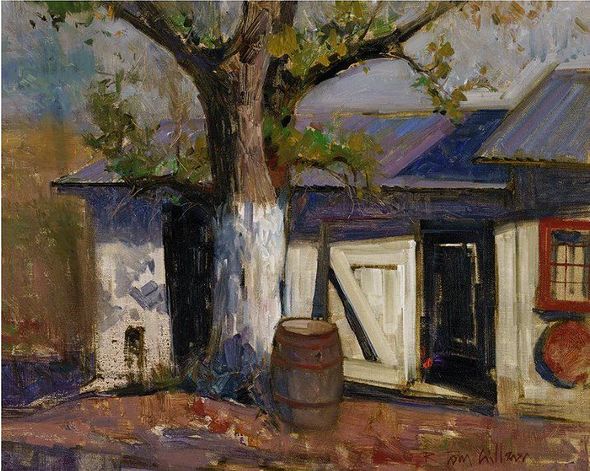 R. Tom Gilleon Limited Edition Canvas Giclee:"Kohr Ranch Cookhouse"