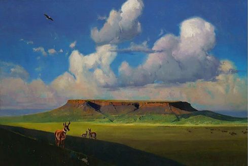 R. Tom Gilleon Limited Edition Canvas Giclee:"Fort Mountain"