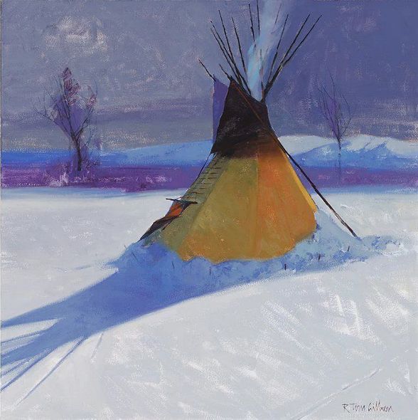 R. Tom Gilleon Limited Edition Canvas Giclee:"Winter Shadow"