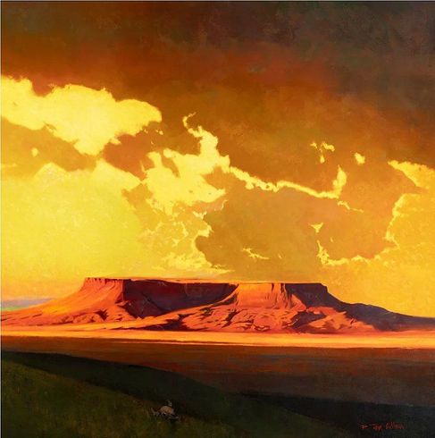 R. Tom Gilleon Limited Edition Canvas Giclee:"Fort Mountain Heat of August"