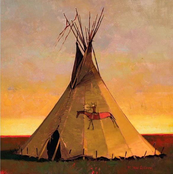 R. Tom Gilleon Limited Edition Canvas Giclee:"Paleface Rider"