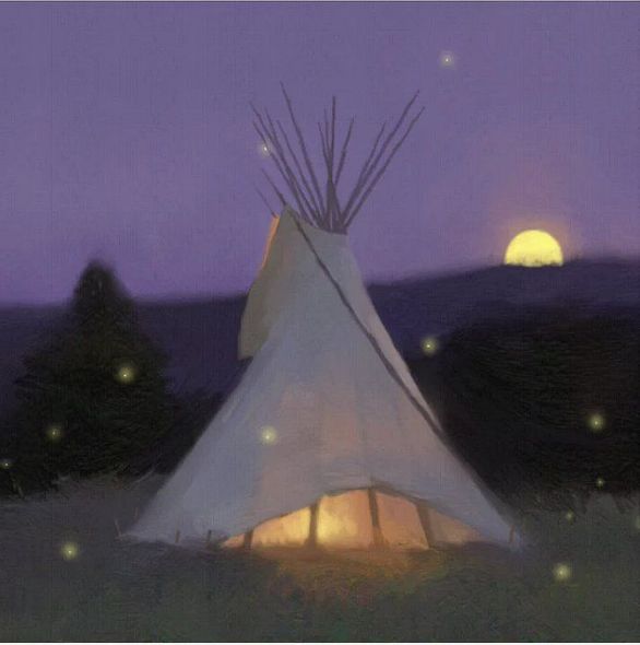 R. Tom Gilleon Limited Edition Canvas Giclee:"Little Star People"