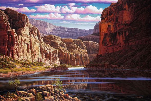 R.W. Hedge Limited Edition Museum Quality Canvas Gicl&eacute;e: "Eternal Waters"