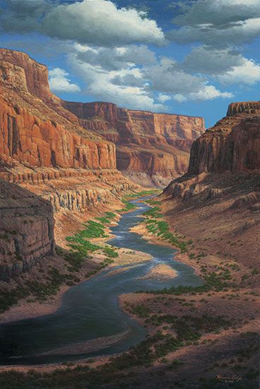 R.W. Hedge Limited Edition Museum Quality Canvas Gicl&eacute;e: "Following Time"