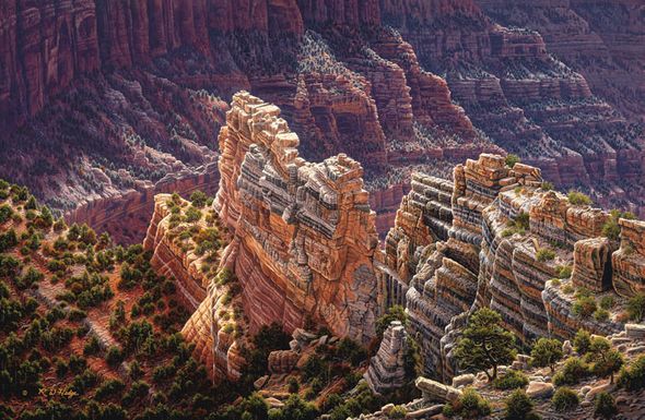 R.W. Hedge Limited Edition Museum Quality Canvas Gicl&eacute;e: "Heaven's Light"