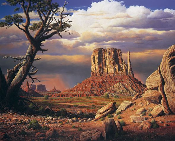 R.W. Hedge Limited Edition Museum Quality Canvas Gicl&eacute;e: "Home To the Sun"