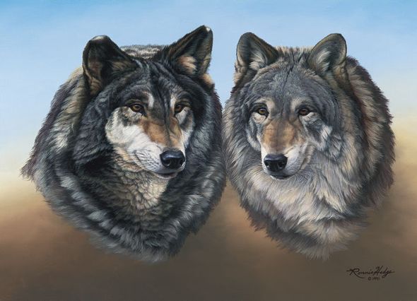 R.W. Hedge Limited Edition Museum Quality Canvas Gicl&eacute;e: "Max and Cinnamon"