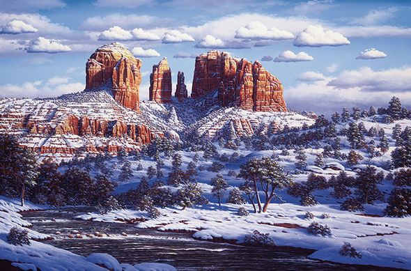 R.W. Hedge Limited Edition Museum Quality Canvas Gicl&eacute;e: "Spirit of the Red Rocks"
