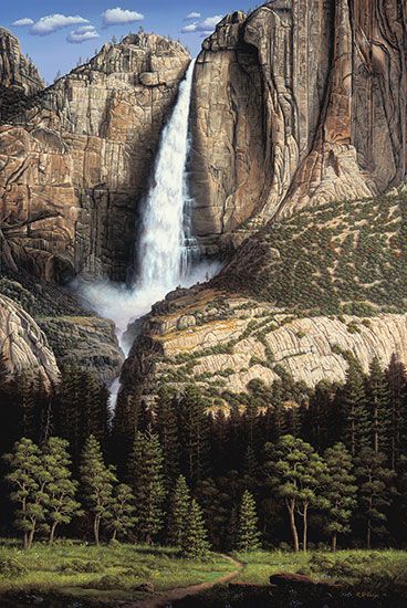 R.W. Hedge Limited Edition Museum Quality Canvas Gicl&eacute;e: "Water Dance"